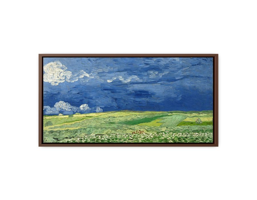 Wheatfield under thunderclouds Canvas Print-4
