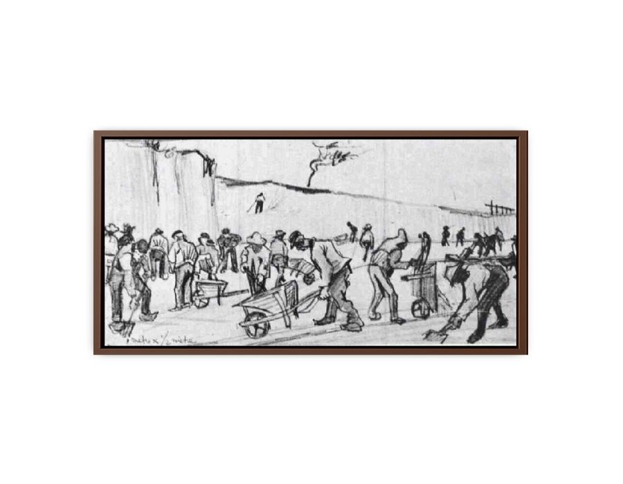 Sand Diggers in Dekkersduin near The Hague Canvas Print-4