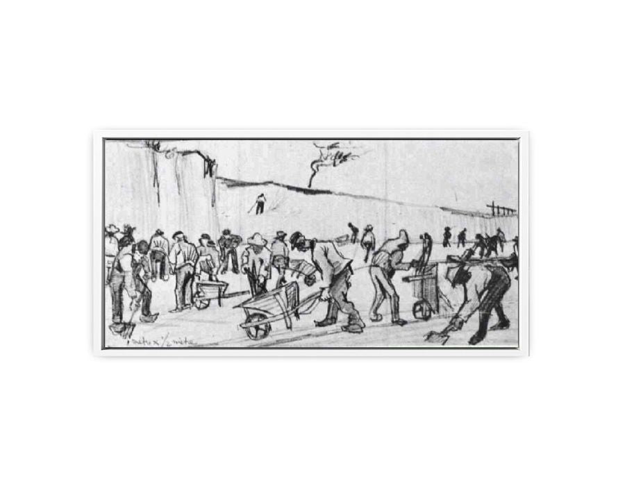 Sand Diggers in Dekkersduin near The Hague Canvas Print-3