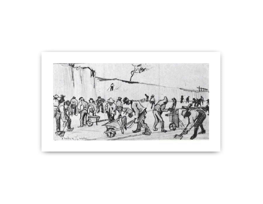 Sand Diggers in Dekkersduin near The Hague Framed Print-3