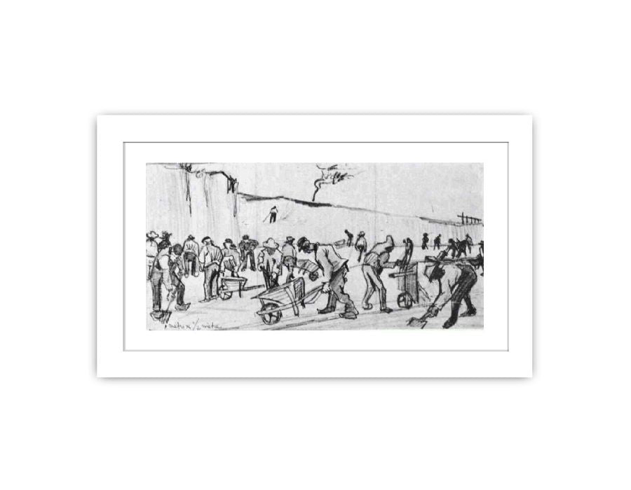 Sand Diggers in Dekkersduin near The Hague Framed Print-1