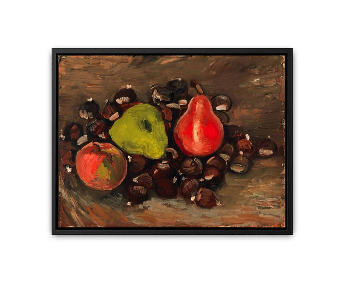 Still Life with Fruit and Chestnuts Canvas Print-2
