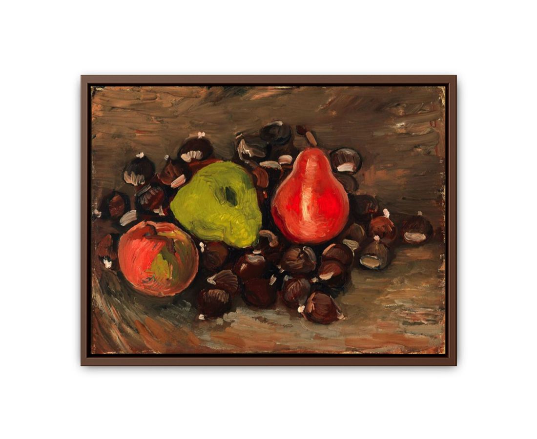 Still Life with Fruit and Chestnuts Canvas Print-4