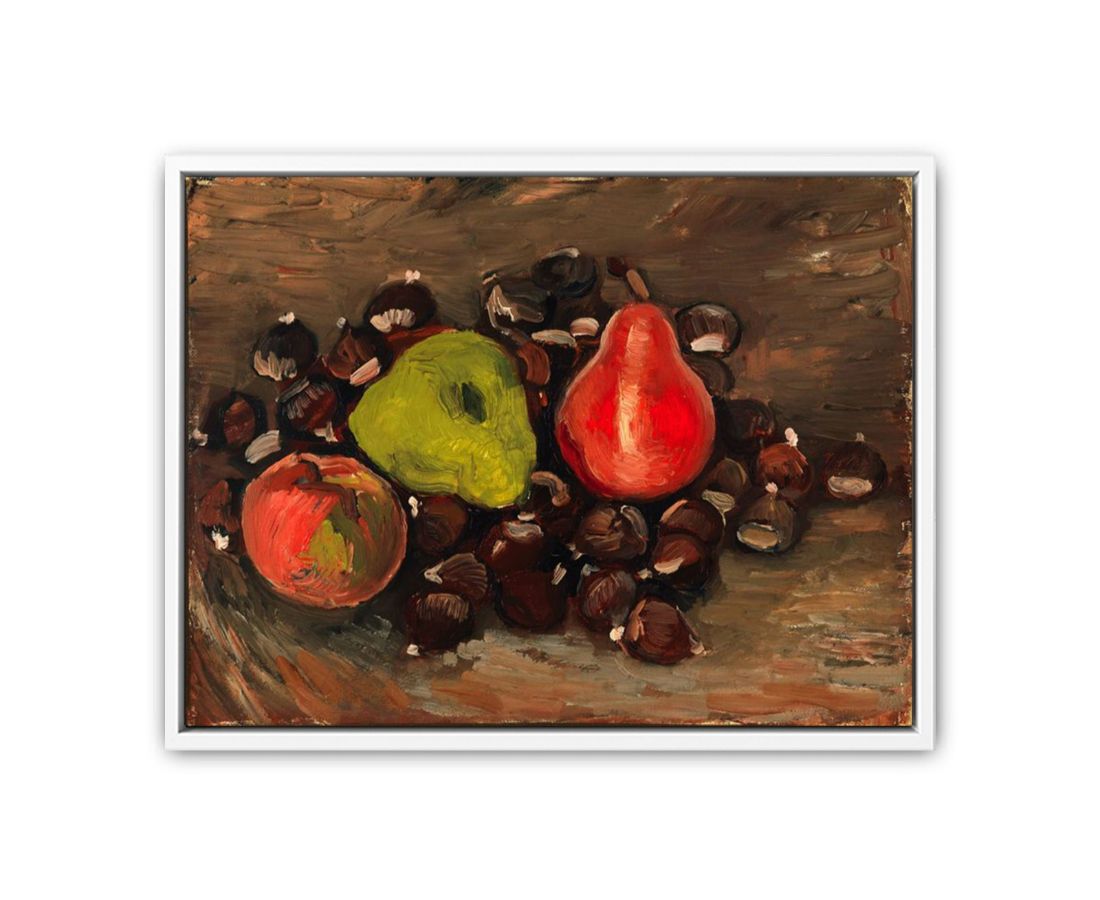 Still Life with Fruit and Chestnuts Canvas Print-3