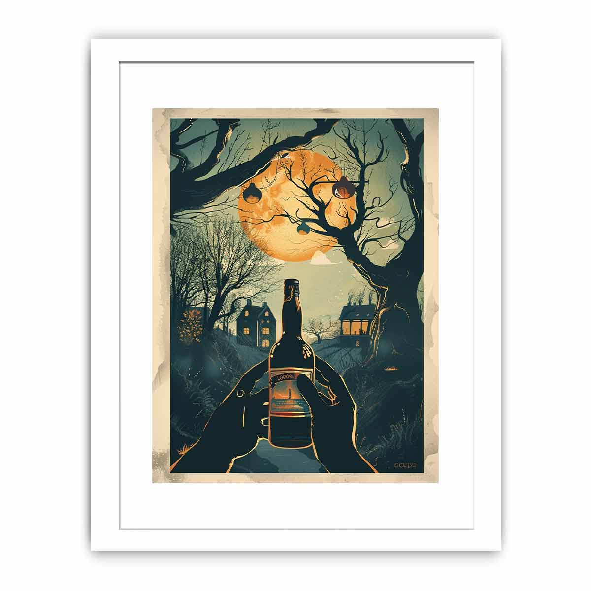 Moonlight Wine Framed Print-1