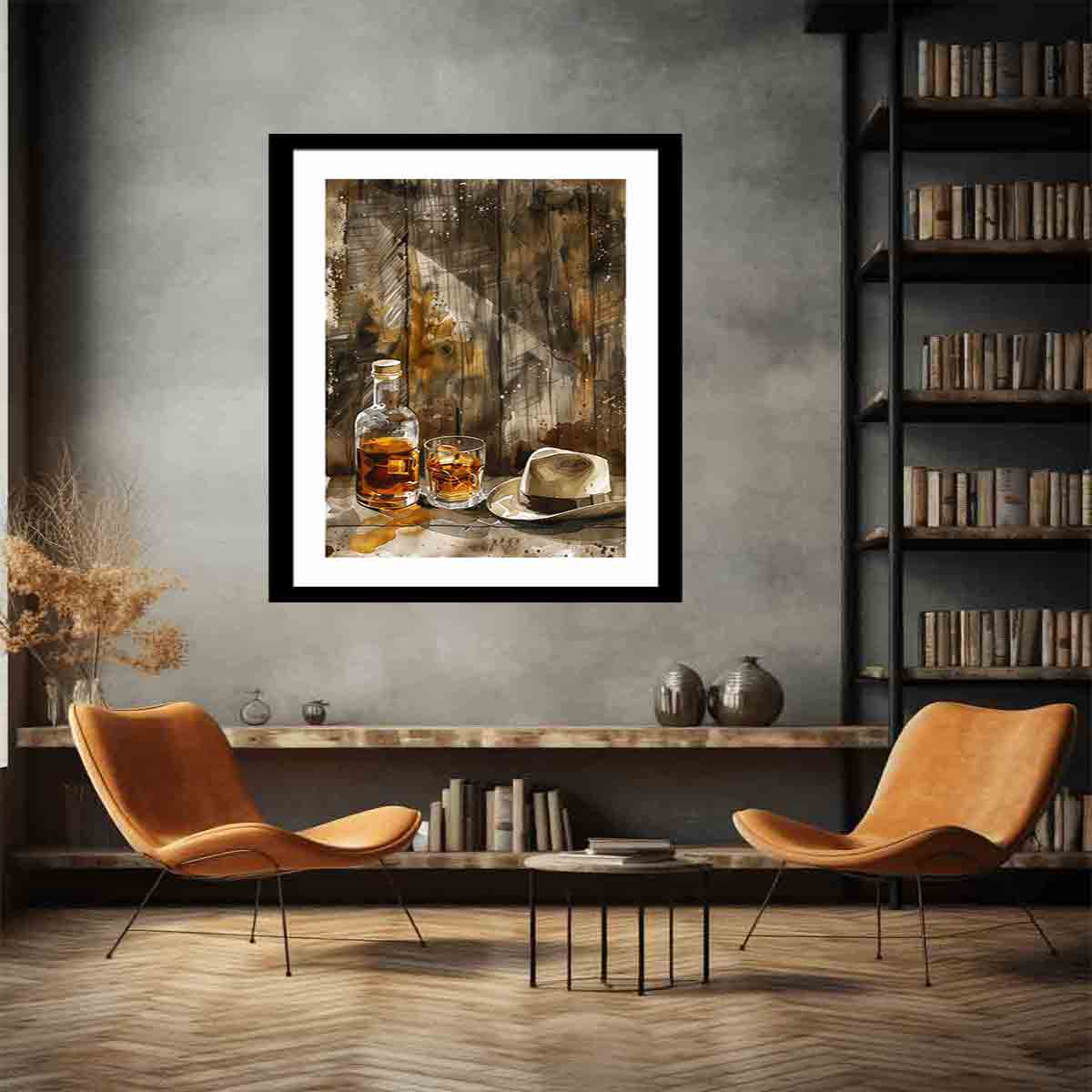 whiskey Framed Print vinatge-4