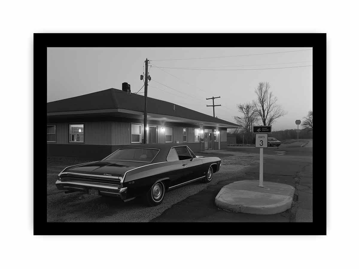 Country Motel  Framed Print-2
