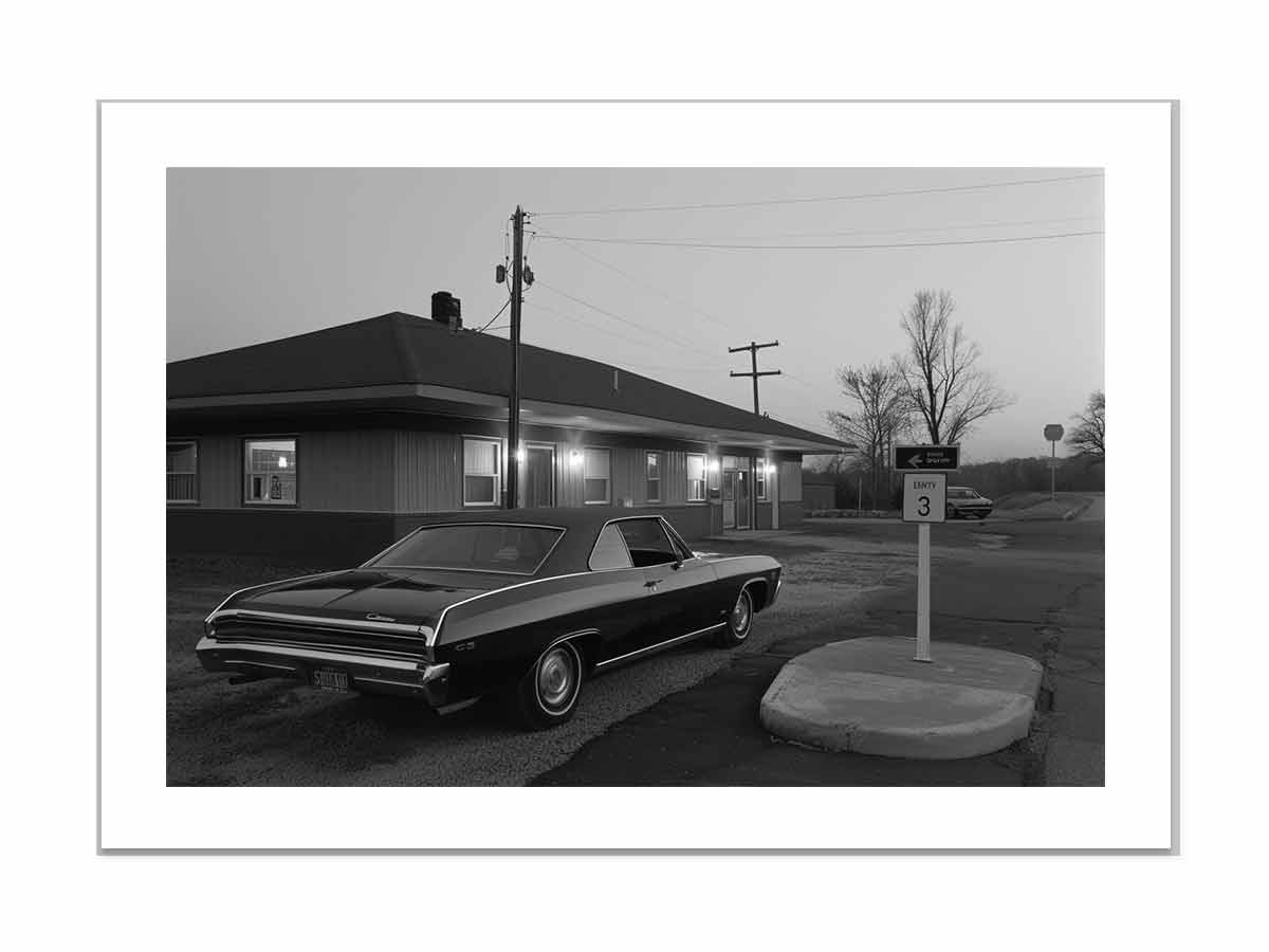 Country Motel  Framed Print-3