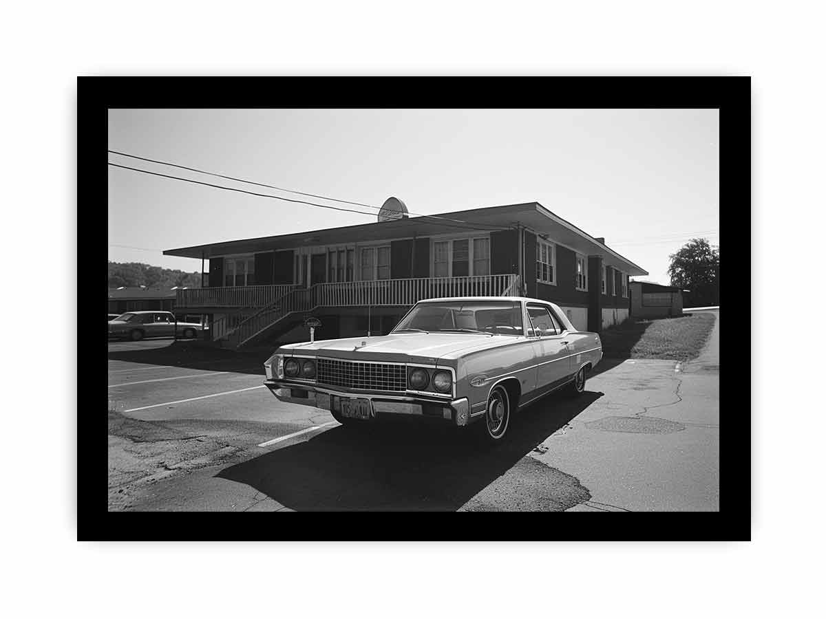 Country Motel Framed Print-2