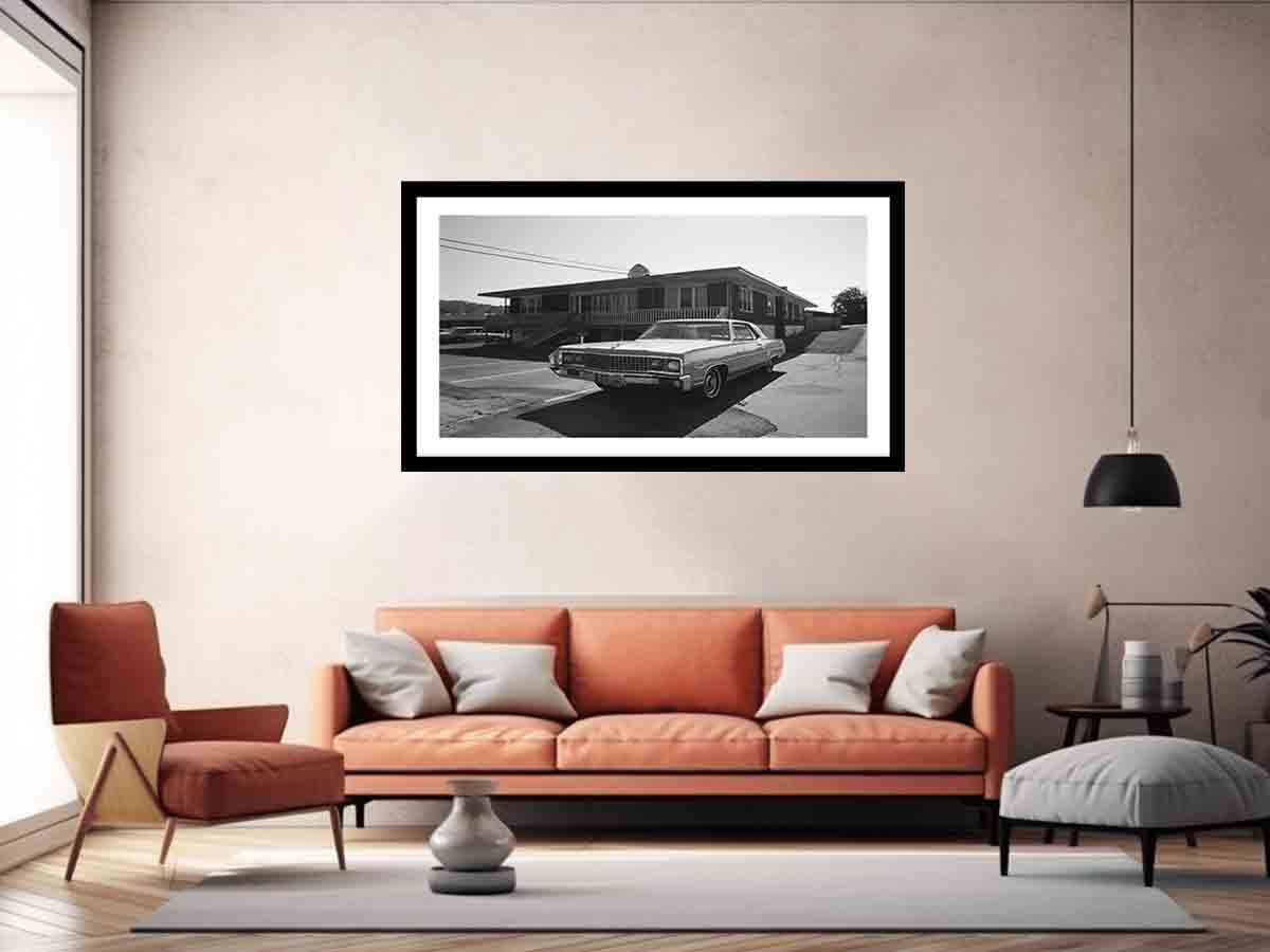 Country Motel Framed Print-4