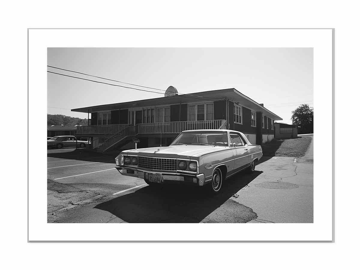 Country Motel Framed Print-3