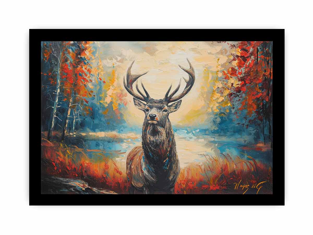 Deer Art Framed Print-2