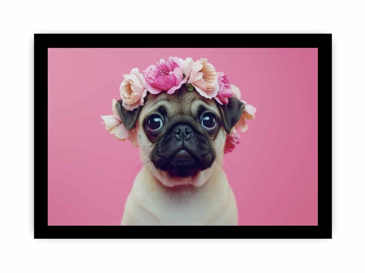 Pug Dog Framed Print-2