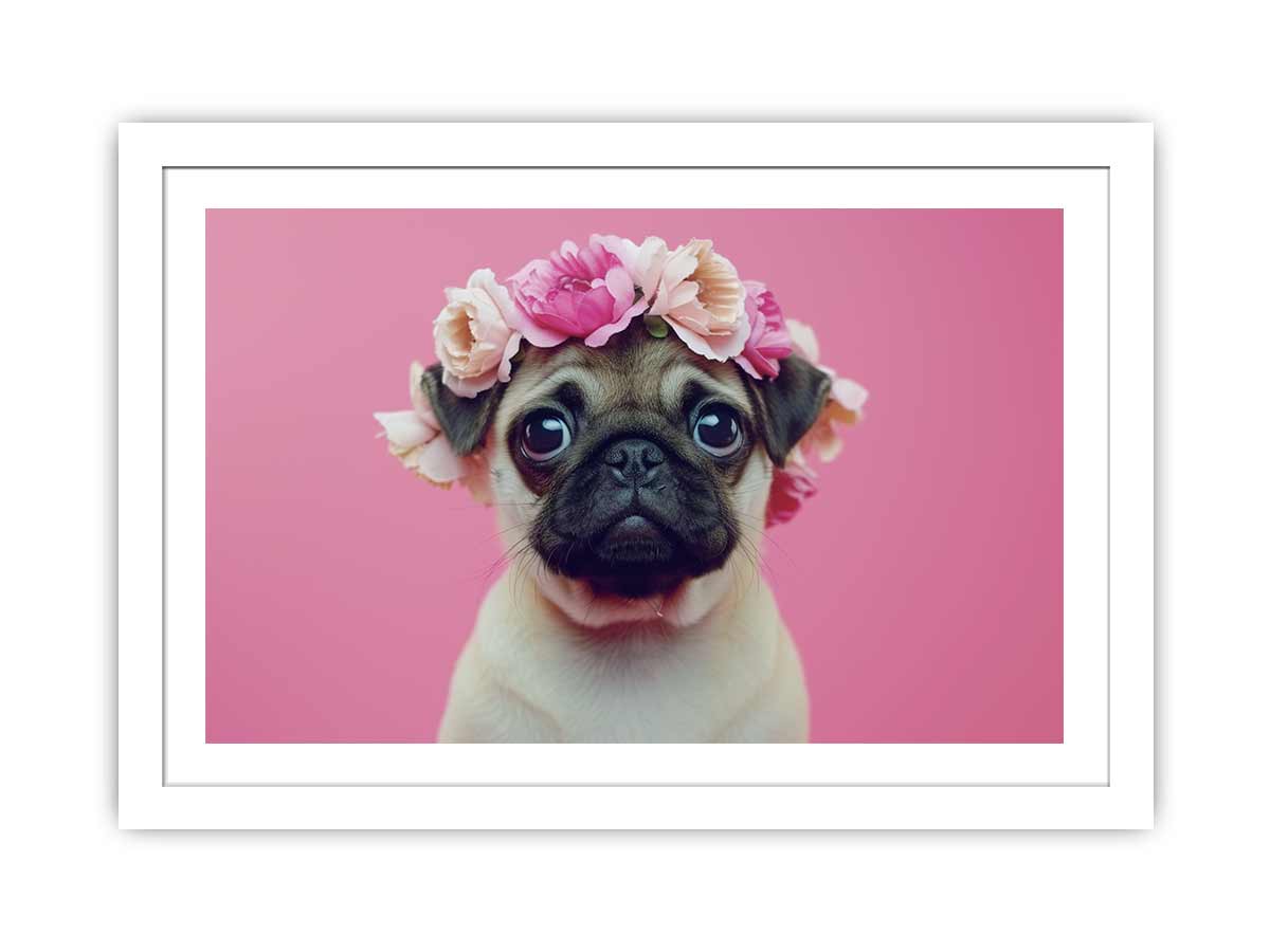 Pug Dog Framed Print-1