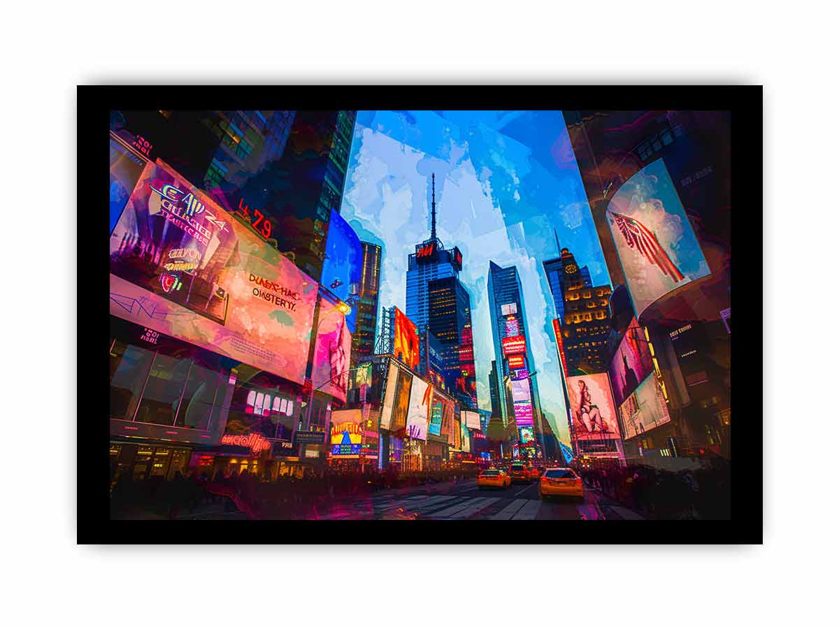 Times Square Framed Print-2