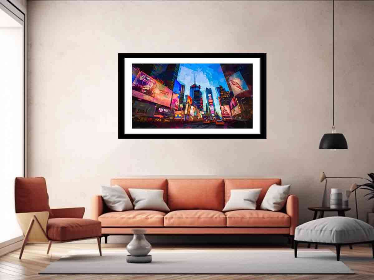 Times Square Framed Print-4