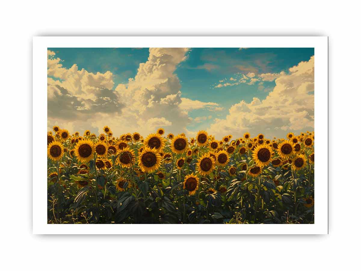 Summar Sunflower Framed Print-3