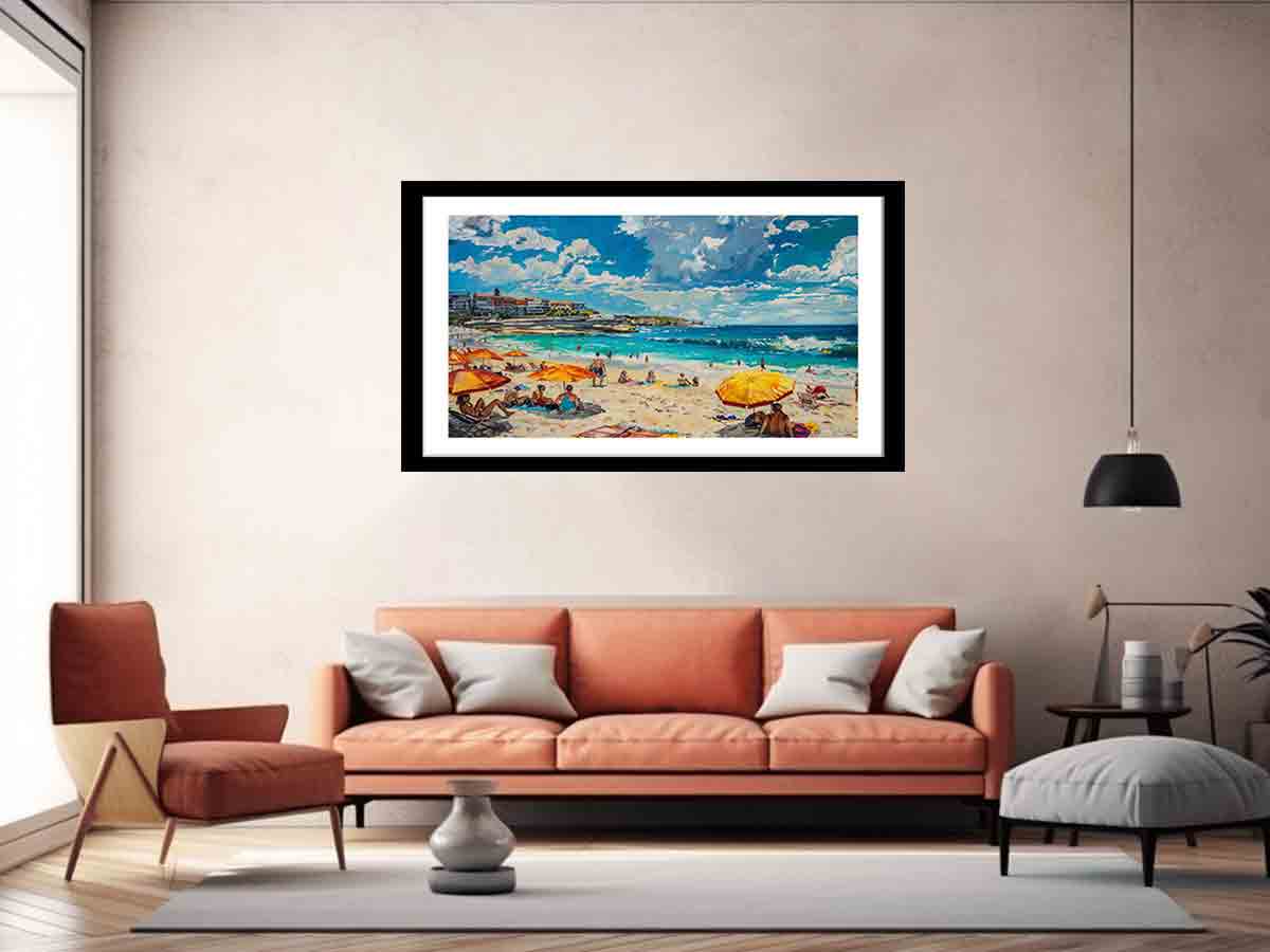 Bondi Beach Framed Print-4