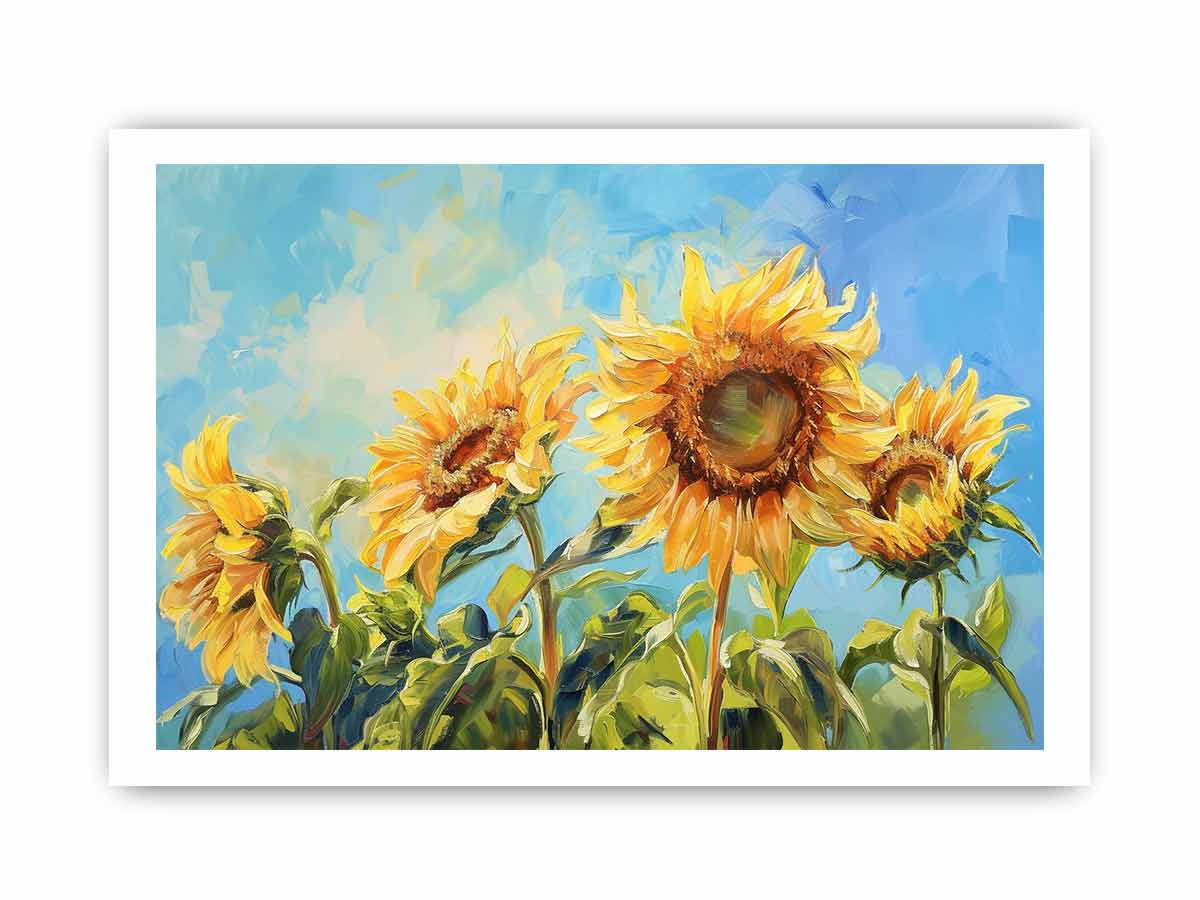 Summer Sunflowers Framed Print-3