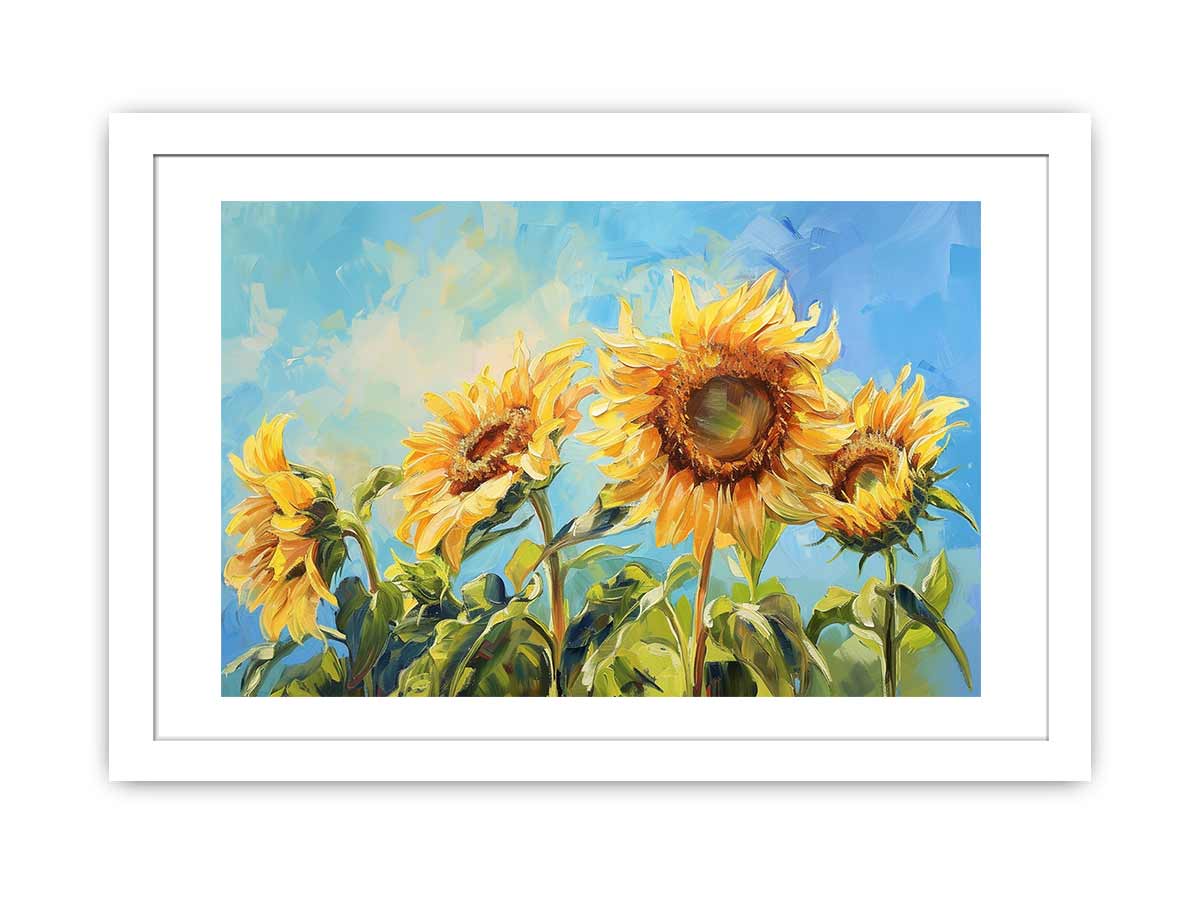 Summer Sunflowers Framed Print-1