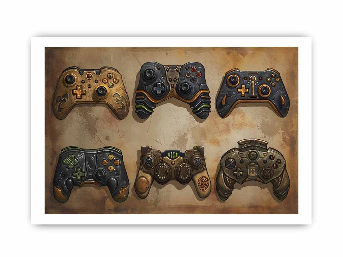 Video Game Controller  Framed Print-3