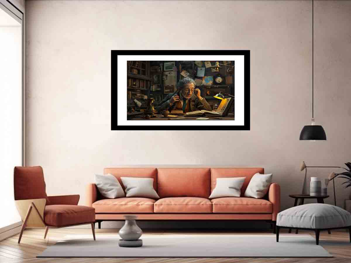 Genius at Work  Framed print-4
