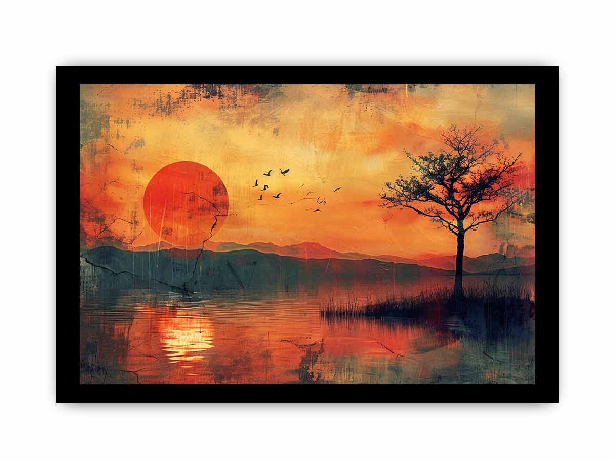 Sunset  Framed Print-2