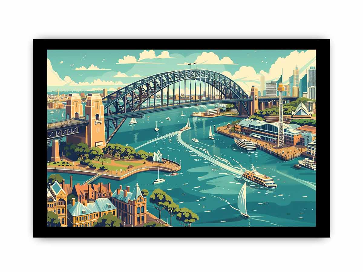 Sydney  Framed Print-2