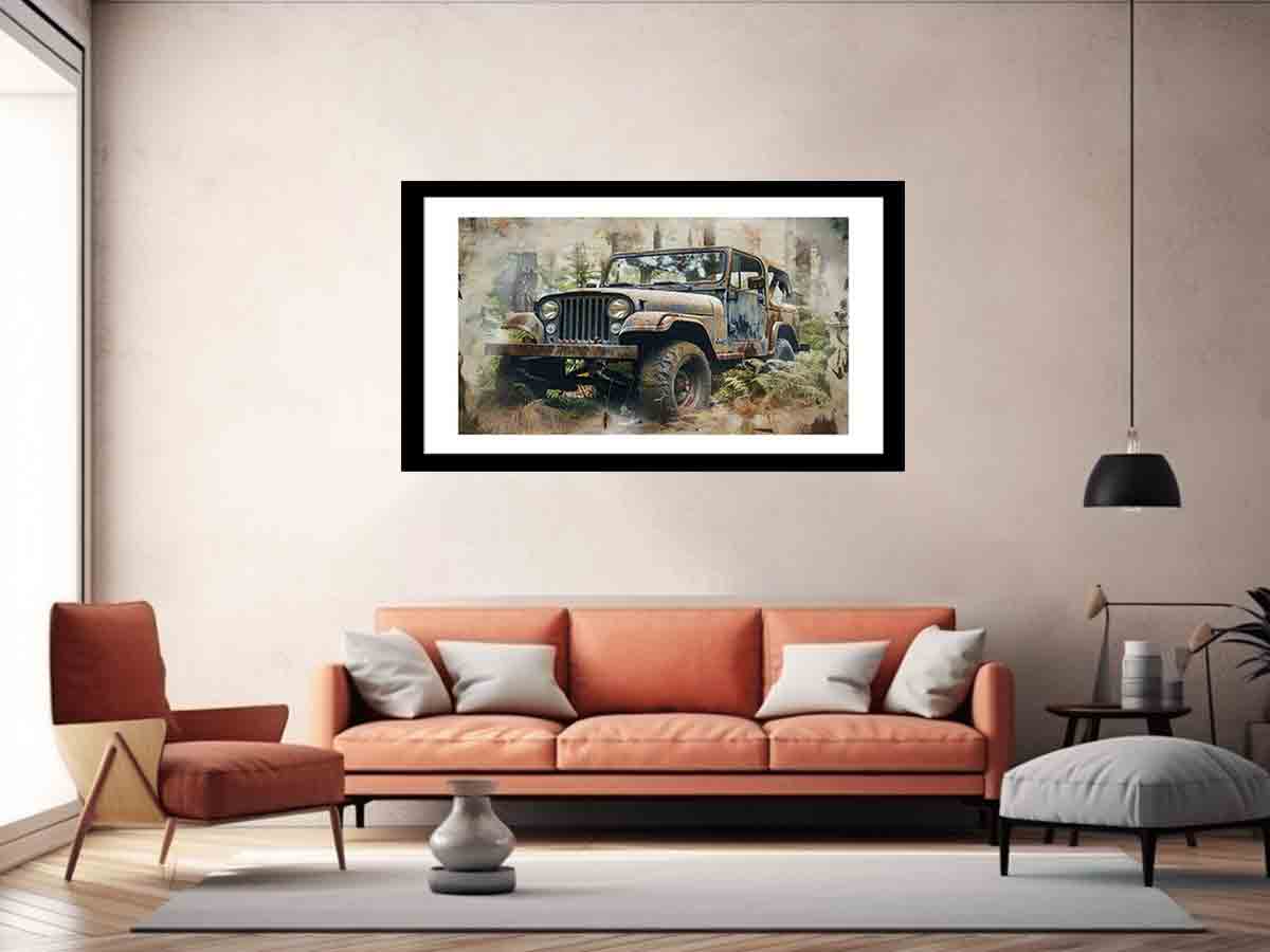 Jeep Framed Print Framed Print-4