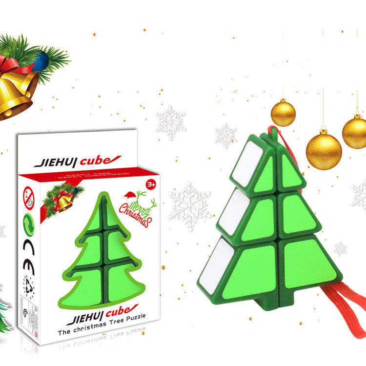 Festive Christmas Tree Rubik's Cube Toy for Kids Ages 7-14-0