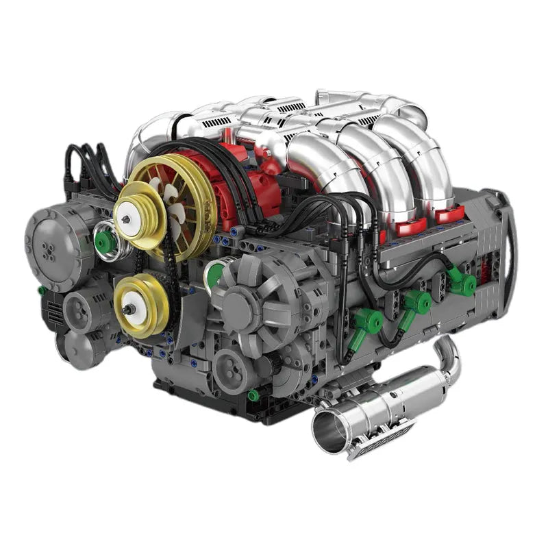 Motorised Flat 6 Engine 2374pcs-0