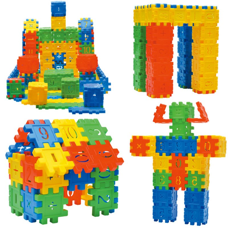 Funny DIY Building Blocks Set for Kids - 110pcs Mosaic Toy with Large Particles-2
