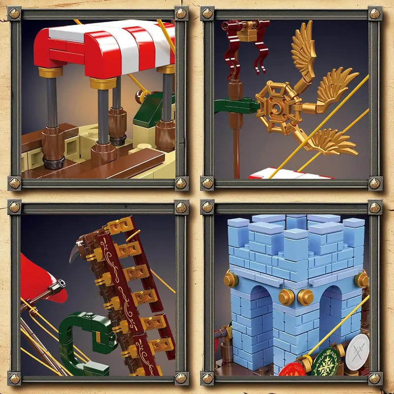 Golden Age Pirate Warship 1465Pcs-3