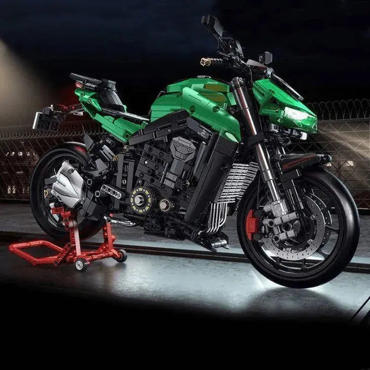 Green Samurai Motorcycle 2088pcs-1