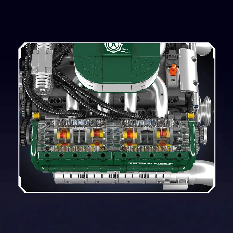 Motorised V8 Tank Engine 2249pcs-2