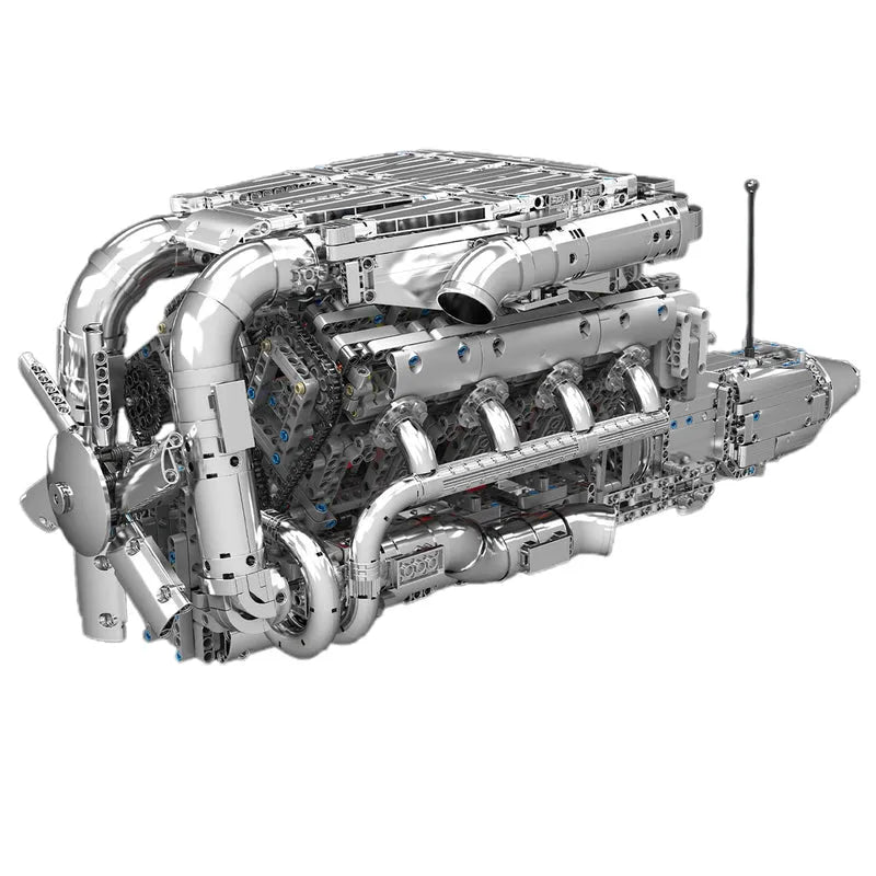 The Ultimate Chrome 5.5L V8 Engine & Gearbox 2898pcs-0