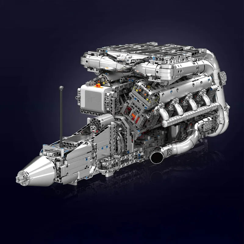 The Ultimate Chrome 5.5L V8 Engine & Gearbox 2898pcs-1