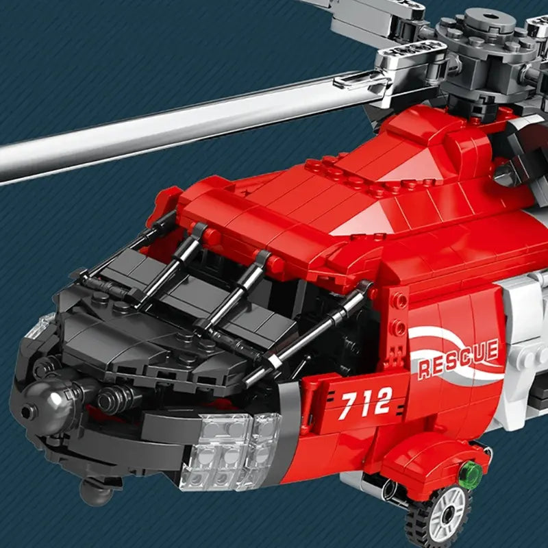 HH-60J Search And Rescue Aircraft 1136pcs-3