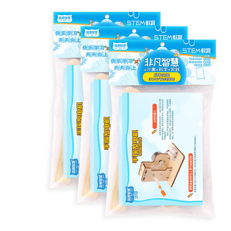 Hand-Cranked Generator DIY Science and Technology Kit-3