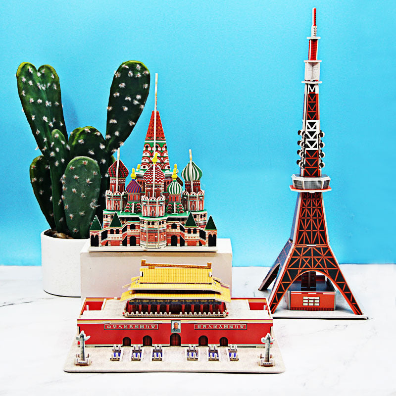 Handcrafted 3D Puzzle Educational Toy for Kids-0