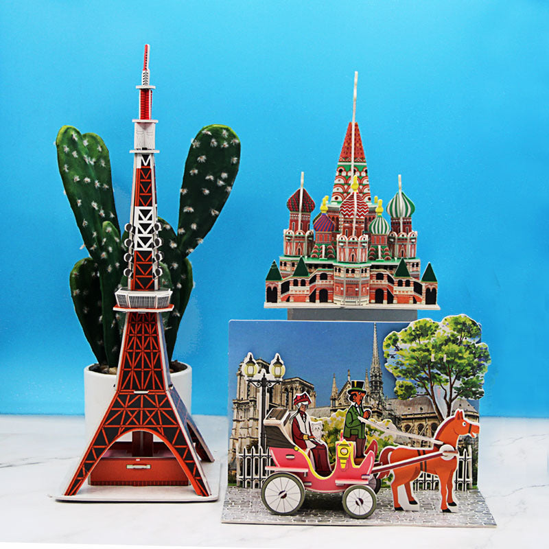 Handcrafted 3D Puzzle Educational Toy for Kids-1