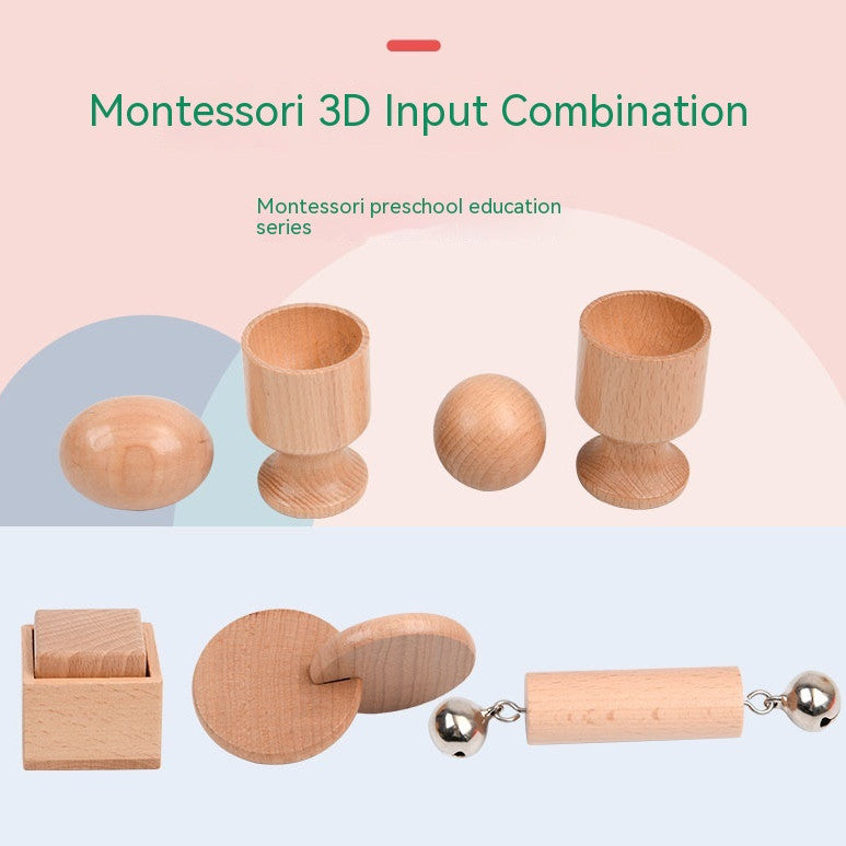 Interactive Montessori Wooden Educational Toy Set for Infants-0