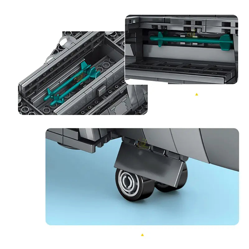 J-20 Fighter Aircraft 774pcs-3