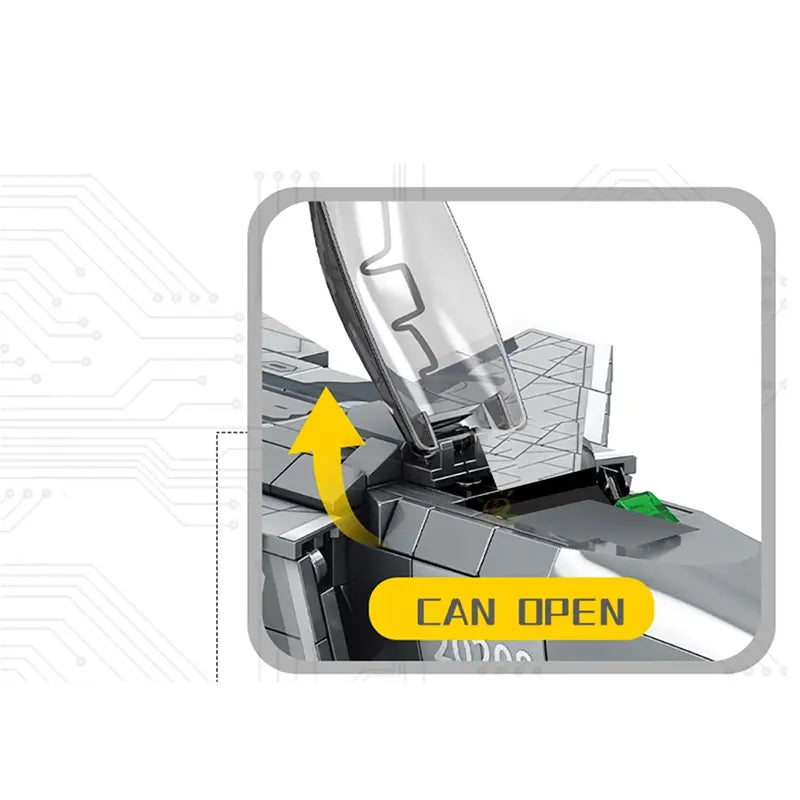 J-20 Fighter Aircraft 774pcs-4