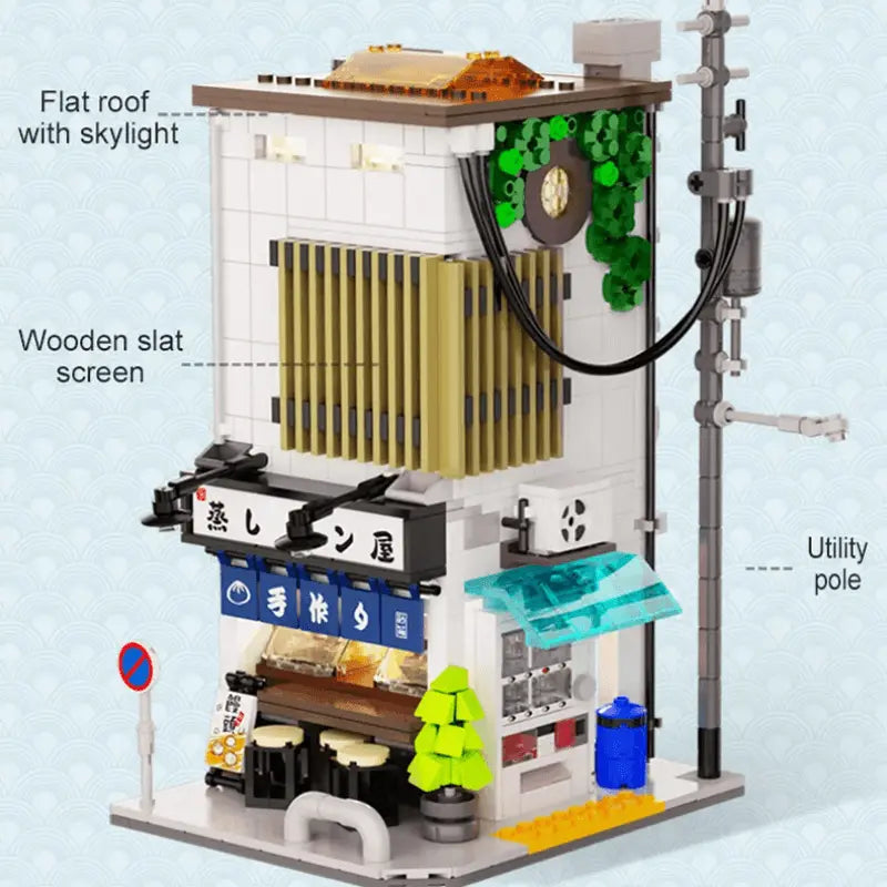 Japanese Steamed Bun House 1107pcs-4