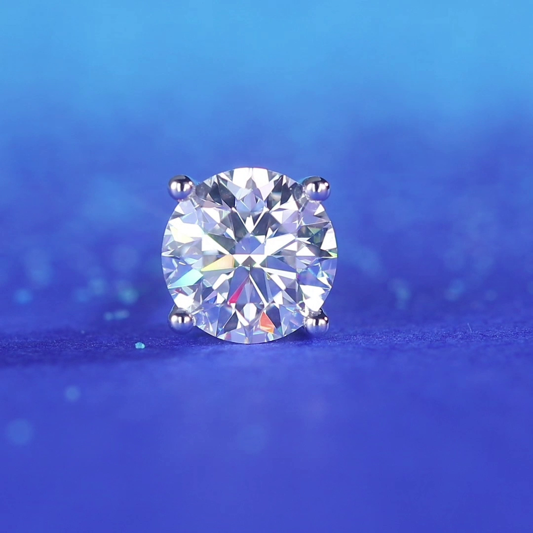 0.5 Carat Lab Grown Diamond Earrings (1 Piece) 14K White Gold LGE001_1-0