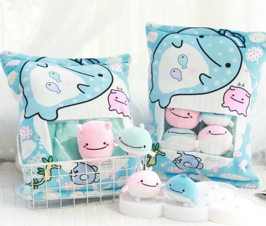 Large Bag Of Snacks And Pillow Plush Toys-5