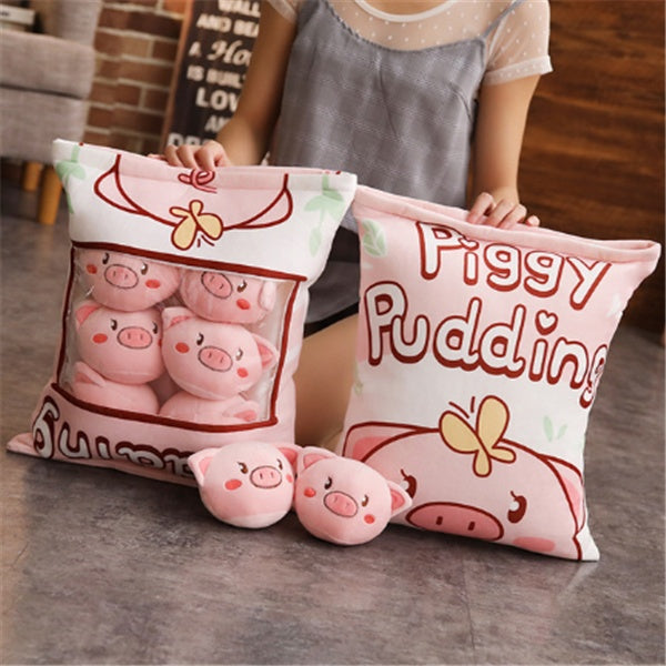 Large Bag Of Snacks And Pillow Plush Toys-6