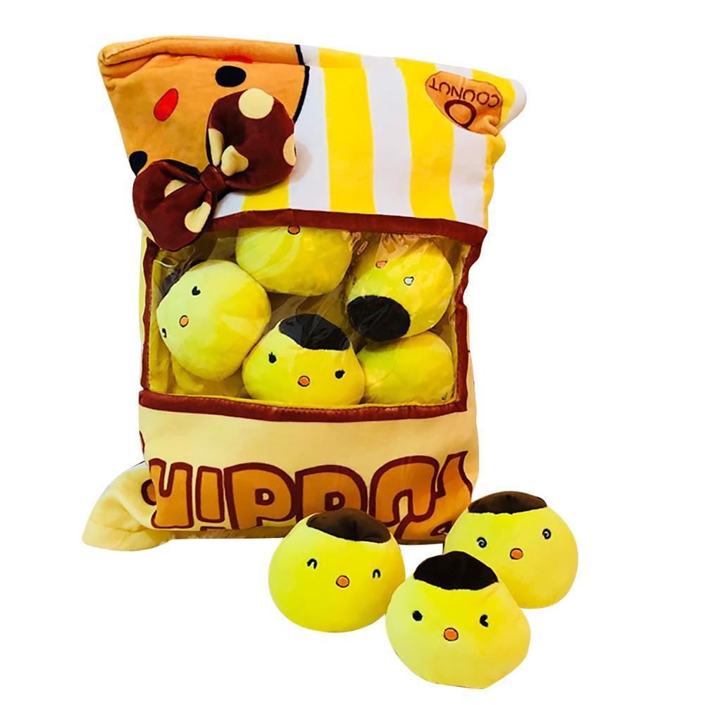 Large Bag Of Snacks And Pillow Plush Toys-13