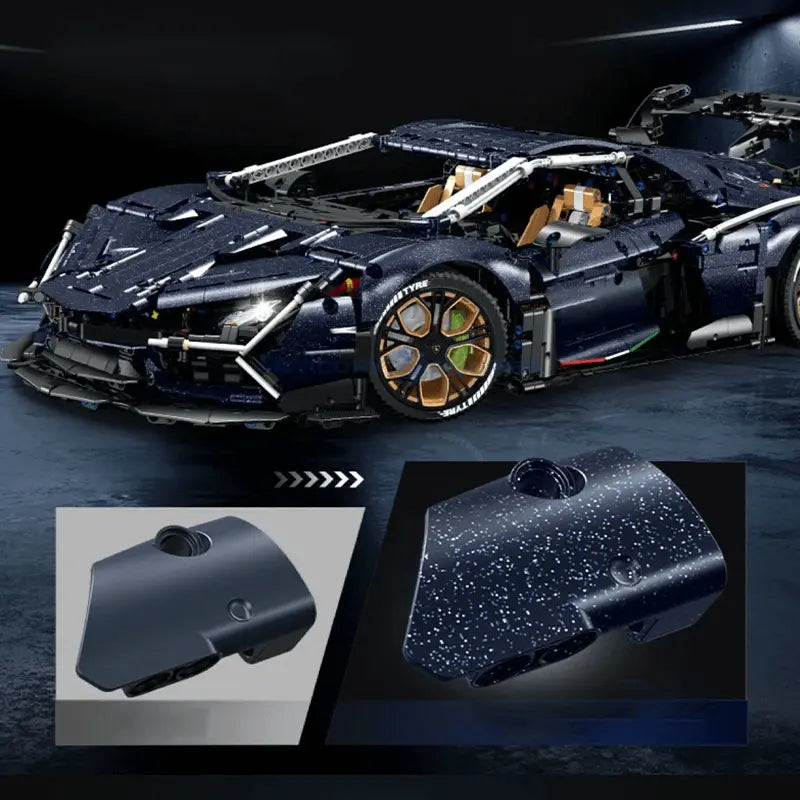 Limited Edition Flake Paint Supercar 4105pcs-1